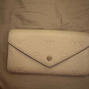 Michael Kors Cream Leather Wallet